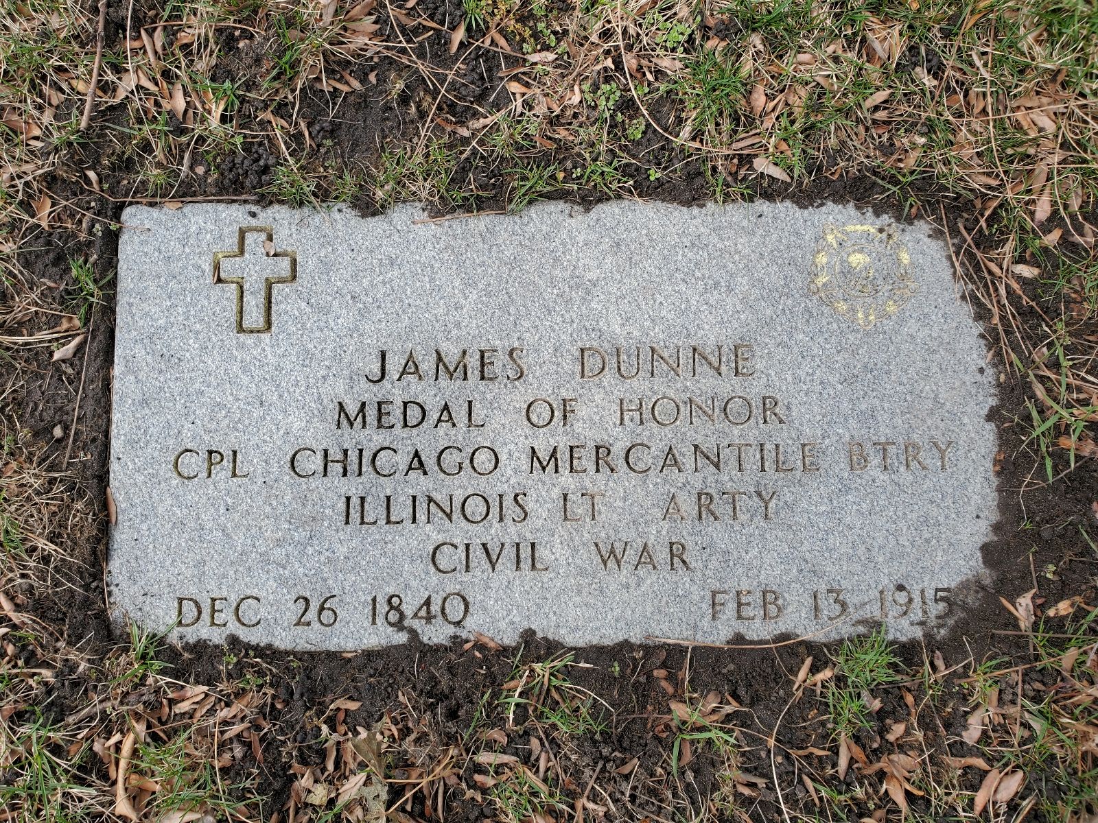 Medal of Honor Recipient Coporal James P. Dunne